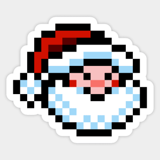 Retro Santa Sticker